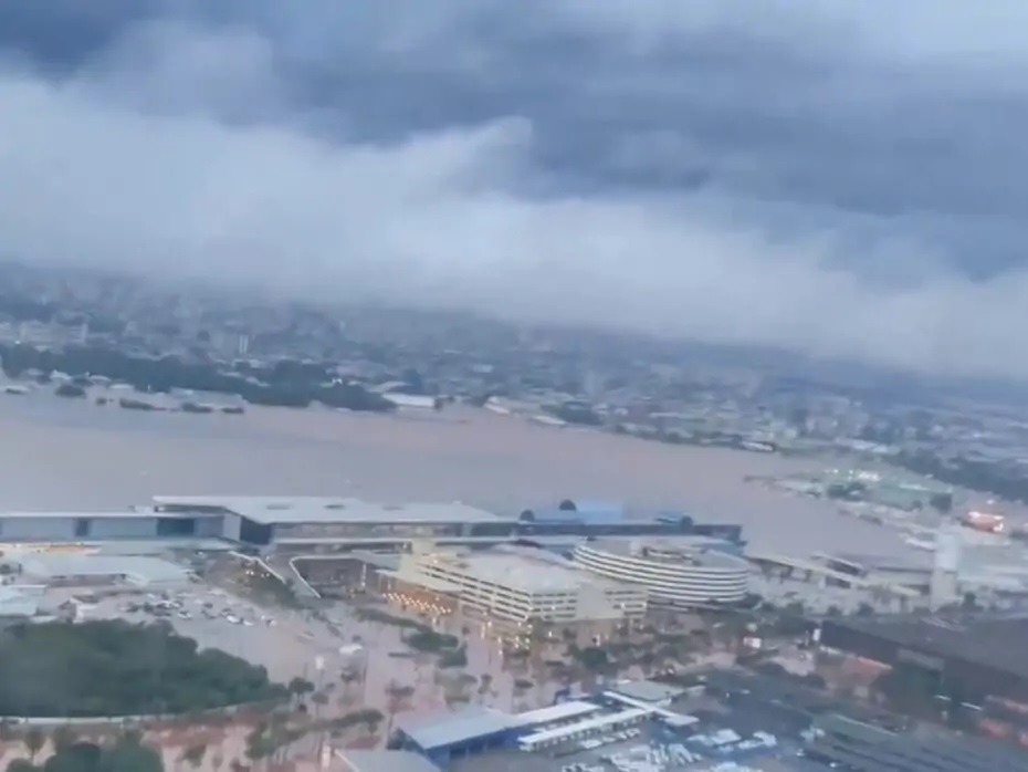 VÍDEO: Apesar da trégua na chuva, nível do Rio Guaíba segue quase 2,30 m acima da cota de inundação