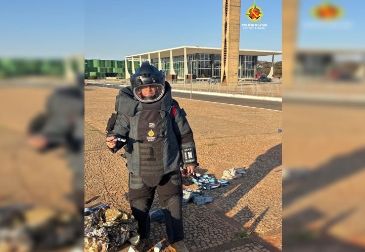 Homem é preso após afirmar ter explosivos em sua mochila e ameaçar detoná-los na Praça dos Três Poderes