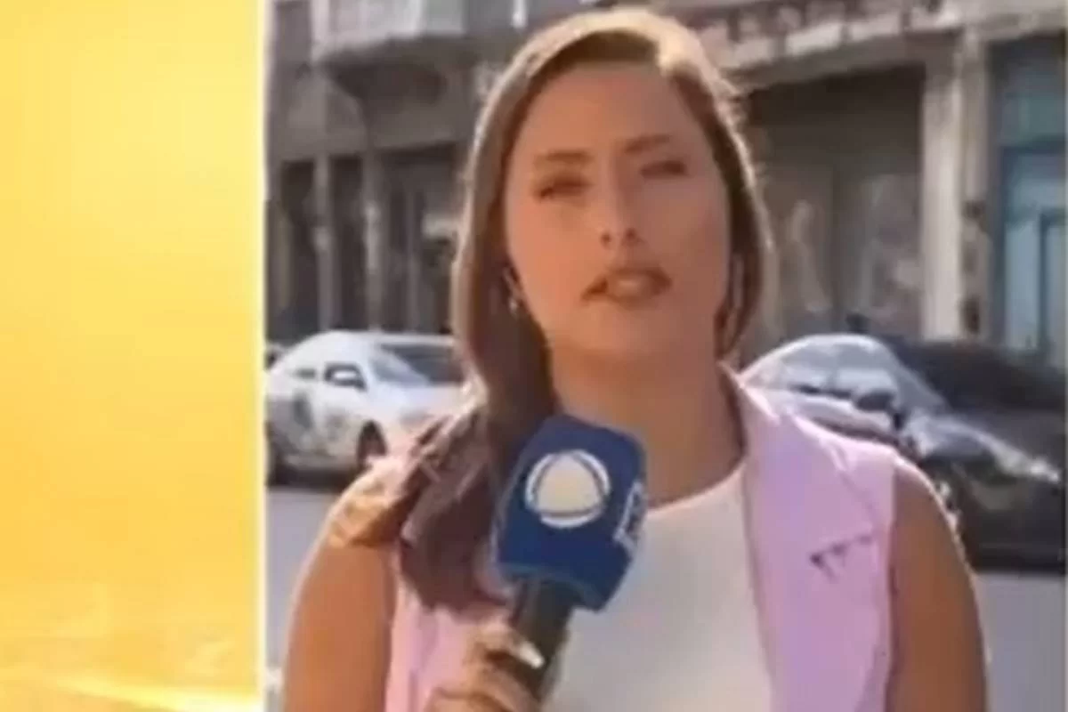 VÍDEO: repórter da Record é atropelada por ambulante ao vivo; ASSISTA