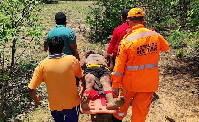 Idoso é resgatado após 24 horas desaparecido em mata na zona rural de Apodi