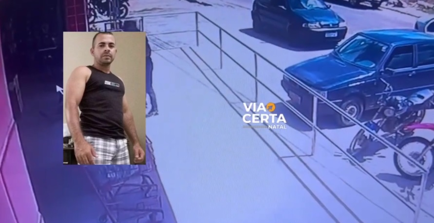 CENAS FORTES: Imagens mostram momento que segurança é morto em supermercado no interior do RN