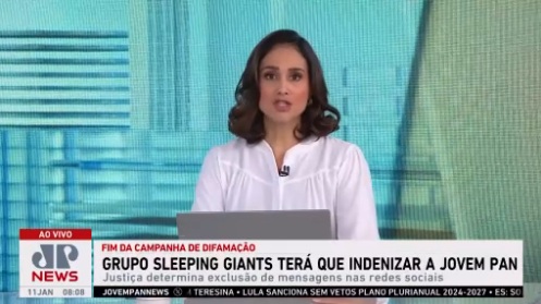 Justiça condena Sleeping Giants Brasil por campanha de difamação contra a Jovem Pan e determina exclusão de publicações
