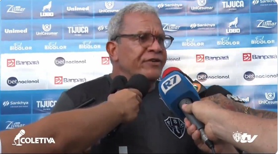 VÍDEO: "Eu quero que o Flamengo se dane", dispara técnico do Paysandu sobre jogo no Pará