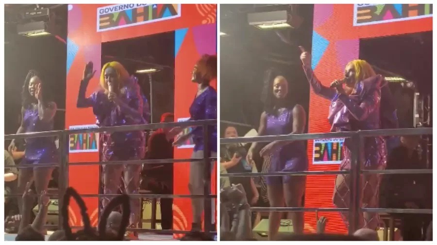 [VÍDEO] Daniela Mercury se irrita com folião em trio na BA: 'Vá à merd*, se lascar'