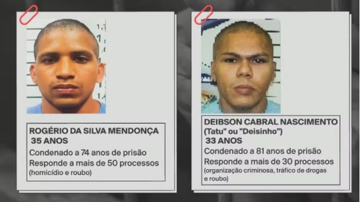 Último sinal de celular dos presos que fugiram da penitenciária de Mossoró indica que eles estão na divisa do RN...