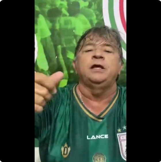 VÍDEO: Presidente do Sousa canta e cobra pix da CBF após vitória contra Cruzeiro