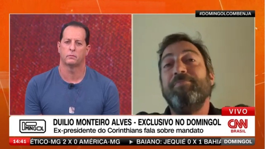 Ex-presidente do Corinthians bate boca ao vivo com Benja: 'incompetente'