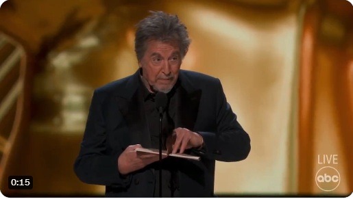 Oscar: Al Pacino se explica após anúncio do 'Melhor Filme' gerar críticas
