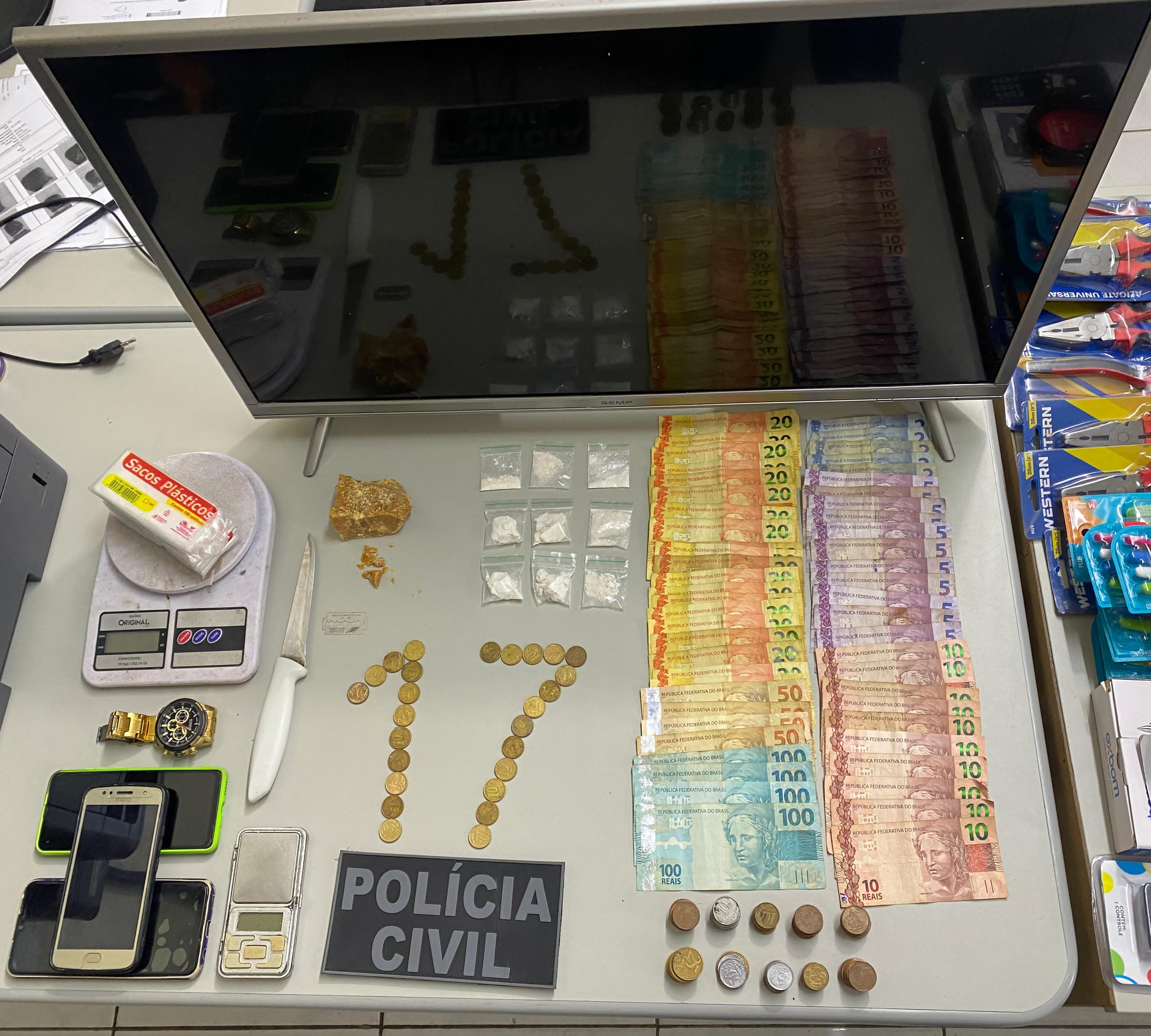 Trio é preso em flagrante por tráfico de drogas na Grande Natal