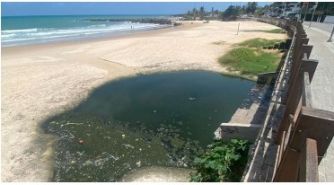 MPRN cobra fiscalização para evitar despejo de esgoto em praia de Natal