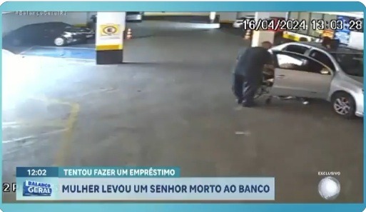 VÍDEO: Motorista de aplicativo que levou tio e sobrinha até banco alega que idoso estava vivo