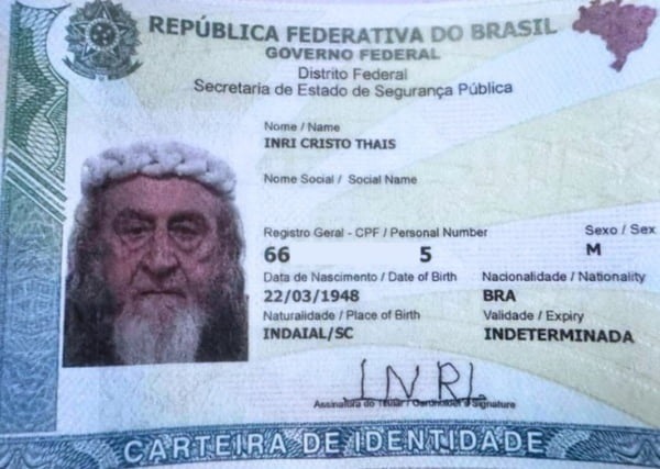 Homem que se diz Jesus reencarnado usa lei federal e muda nome; veja