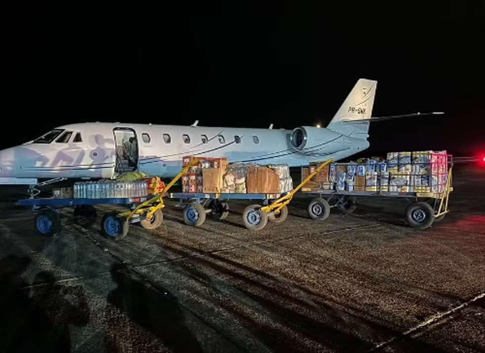 Neymar envia avião com mantimentos para ajudar desabrigados pela chuva no Rio Grande do Sul