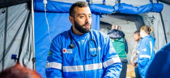 Enfermeiro potiguar atua na linha de frente da Força Nacional em Canoas