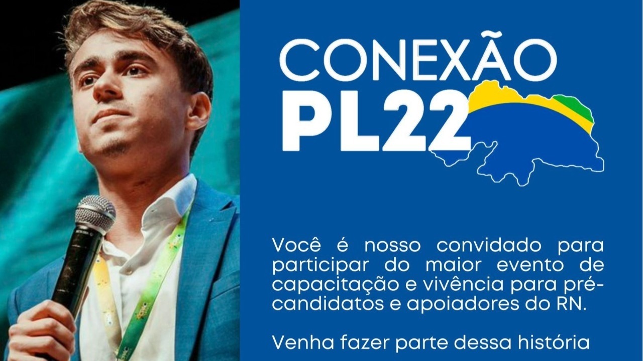 PL RN disponibiliza link para inscrição em evento com Nikolas Ferreira em Mossoró