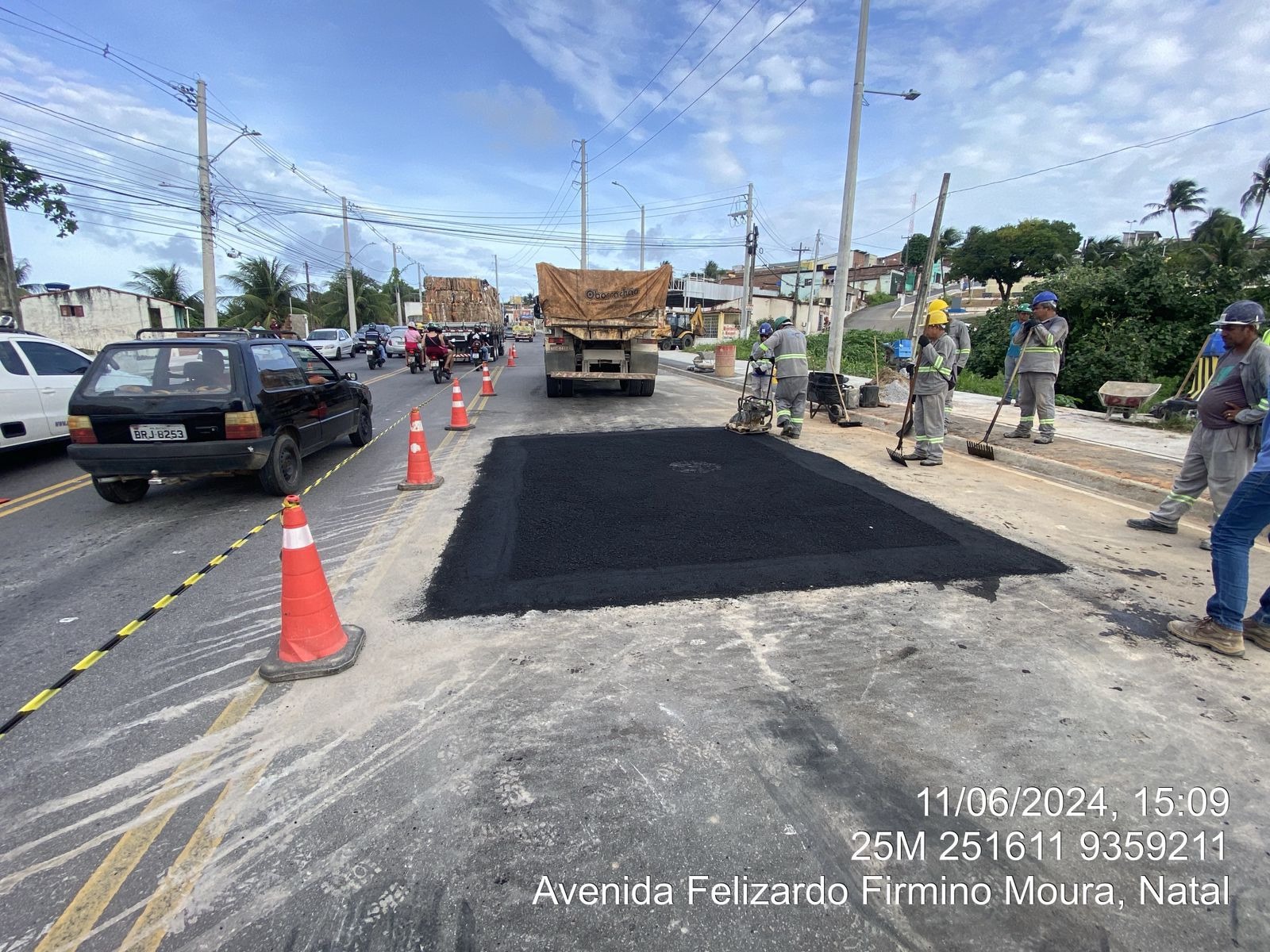 STTU conclui reparo na pista e libera trânsito na avenida Felizardo Moura