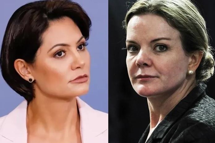 Gleisi sugere ‘inveja’ de Michelle Bolsonaro após ex-primeira-dama criticar viagens de Lula e Janja
