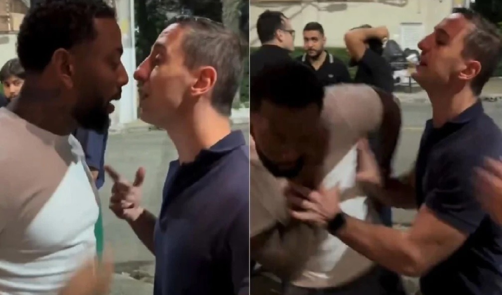 Nego do Borel briga com filho de Otávio Mesquita e leva tapa na cara