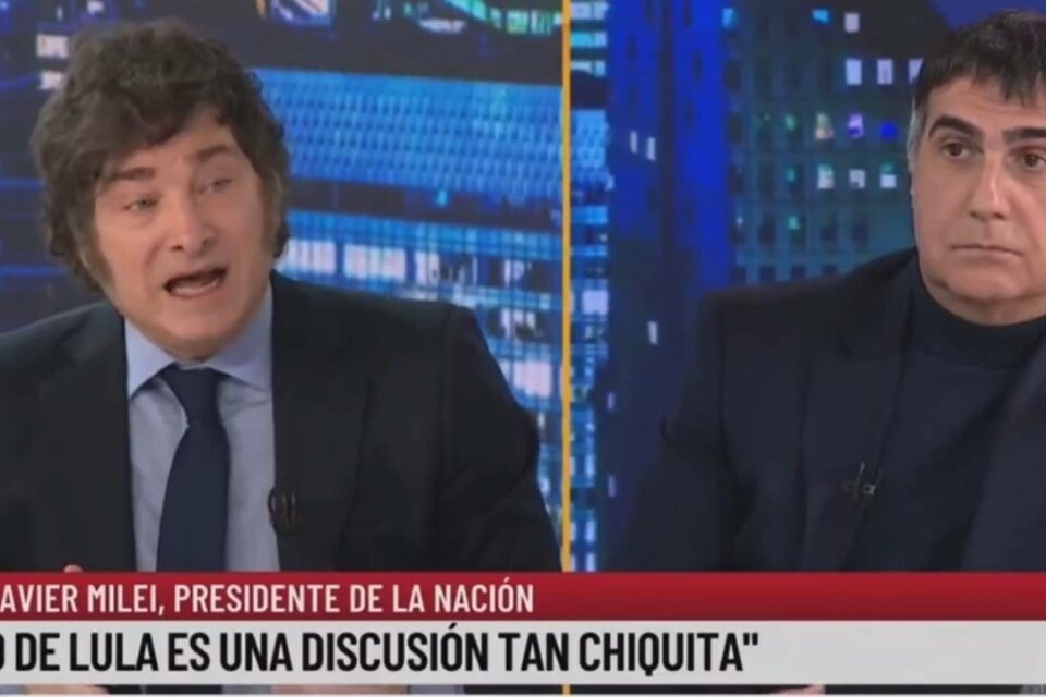 Milei ignora cobrança de Lula por desculpas e reitera na televisão: ‘corrupto’