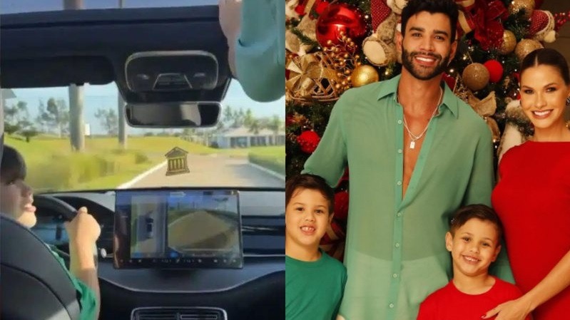 Após deixar o filho de 7 anos dirigir, Gusttavo Lima recebe nota e caso é levado à Polícia