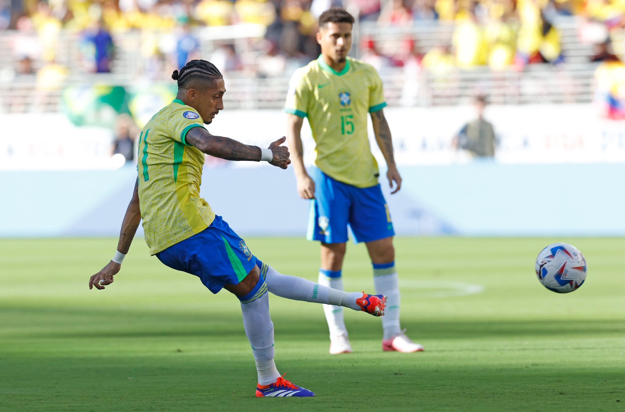 Brasil empata com a Colômbia e vai sem Vini nas quartas; veja os gols