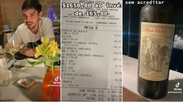 VÍDEO: Amigos pedem vinho de R$ 165, mas descobrem depois que custa R$ 1.650
