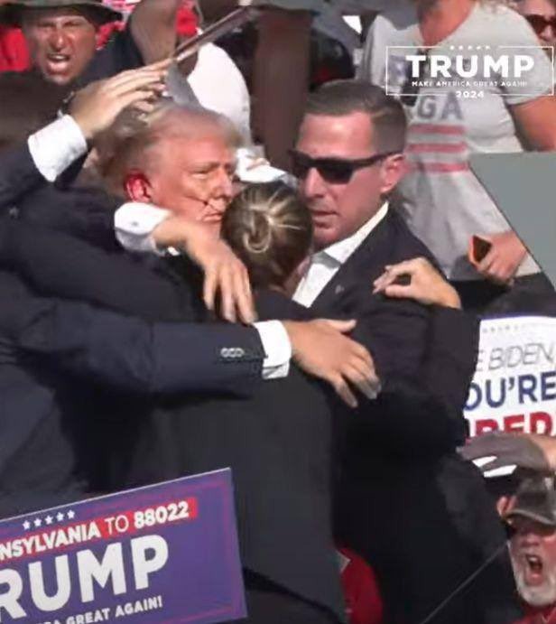 VÍDEOS E FOTOS: Confira imagens de Trump ensanguentado após atentado nos EUA