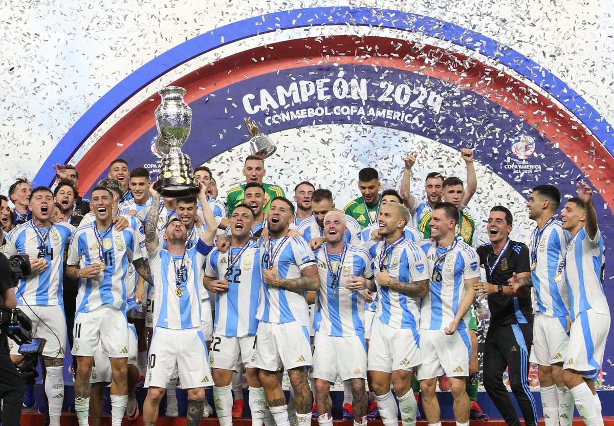 Argentina vence a Colômbia e se sagra maior vencedora da Copa América