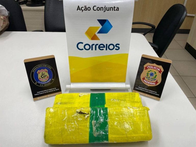 PF apreende cerca de 2,5kg de maconha enviada pelos Correios em Natal