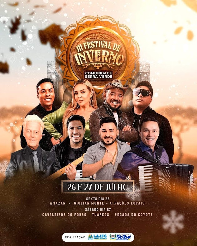 Festival de Inverno da comunidade Serra Verde acontece em 26 e 27 de julho; veja atrações