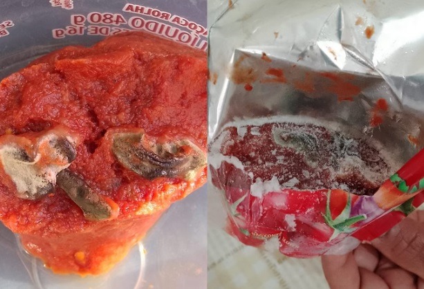 Avó e neto passam mal após comer molho em lata com bicho dentro