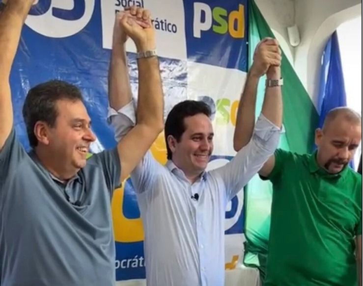 Carlos Eduardo confirma Jacó Jácome de vice com presença de Gonçalves e ausência de Coronel Azevedo 