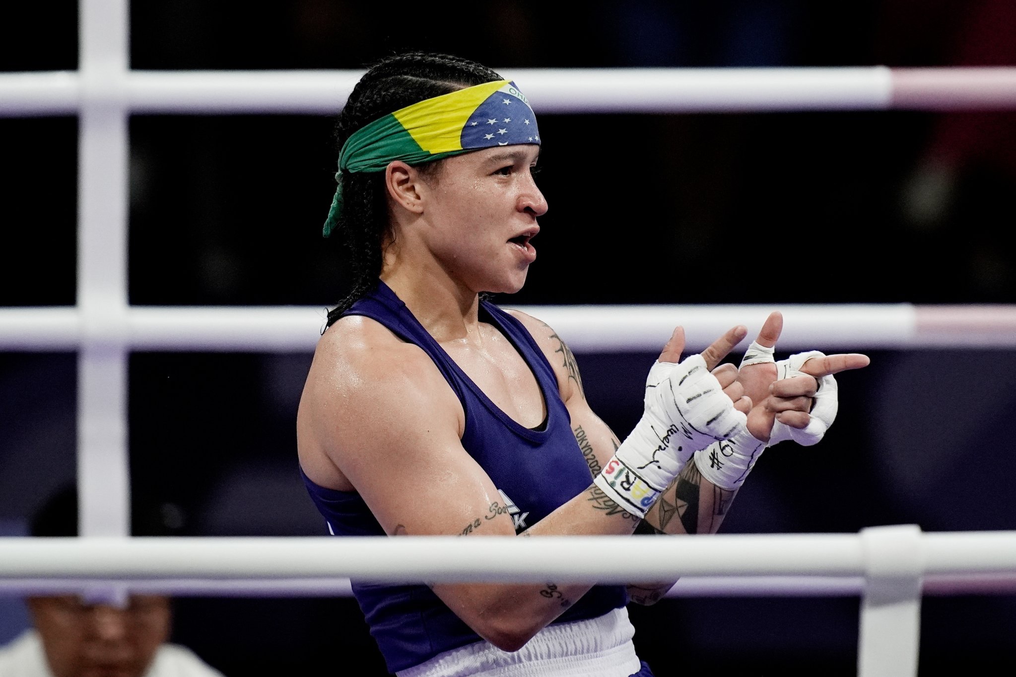 Bia Ferreira é bronze no boxe após nova derrota para algoz de Tóquio