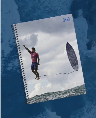 Foto icônica de Gabriel Medina nas Olímpiadas vira capa de caderno