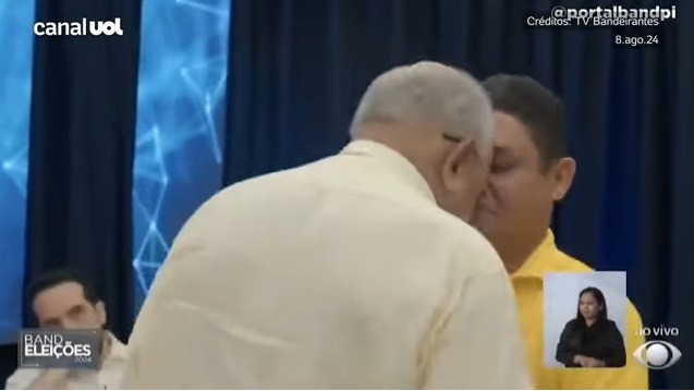 VÍDEO: Candidato dá cabeçada em adversário durante debate em Teresina; ASSISTA