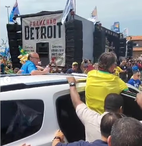 VÍDEO: Paulinho Freire abre campanha em Natal com Bolsonaro e multidão na Redinha; ASSISTA