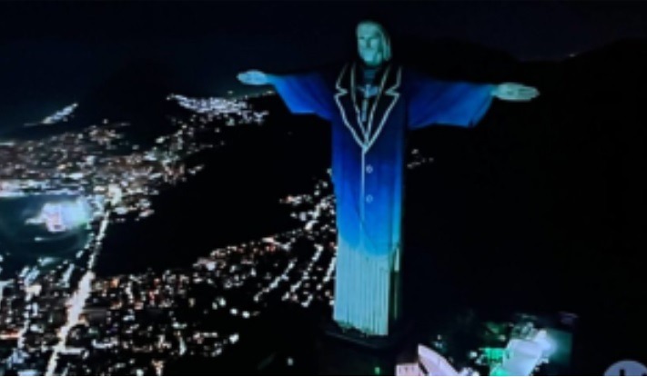 VÍDEO: Cristo Redentor aparece “vestido” de Silvio Santos; assista