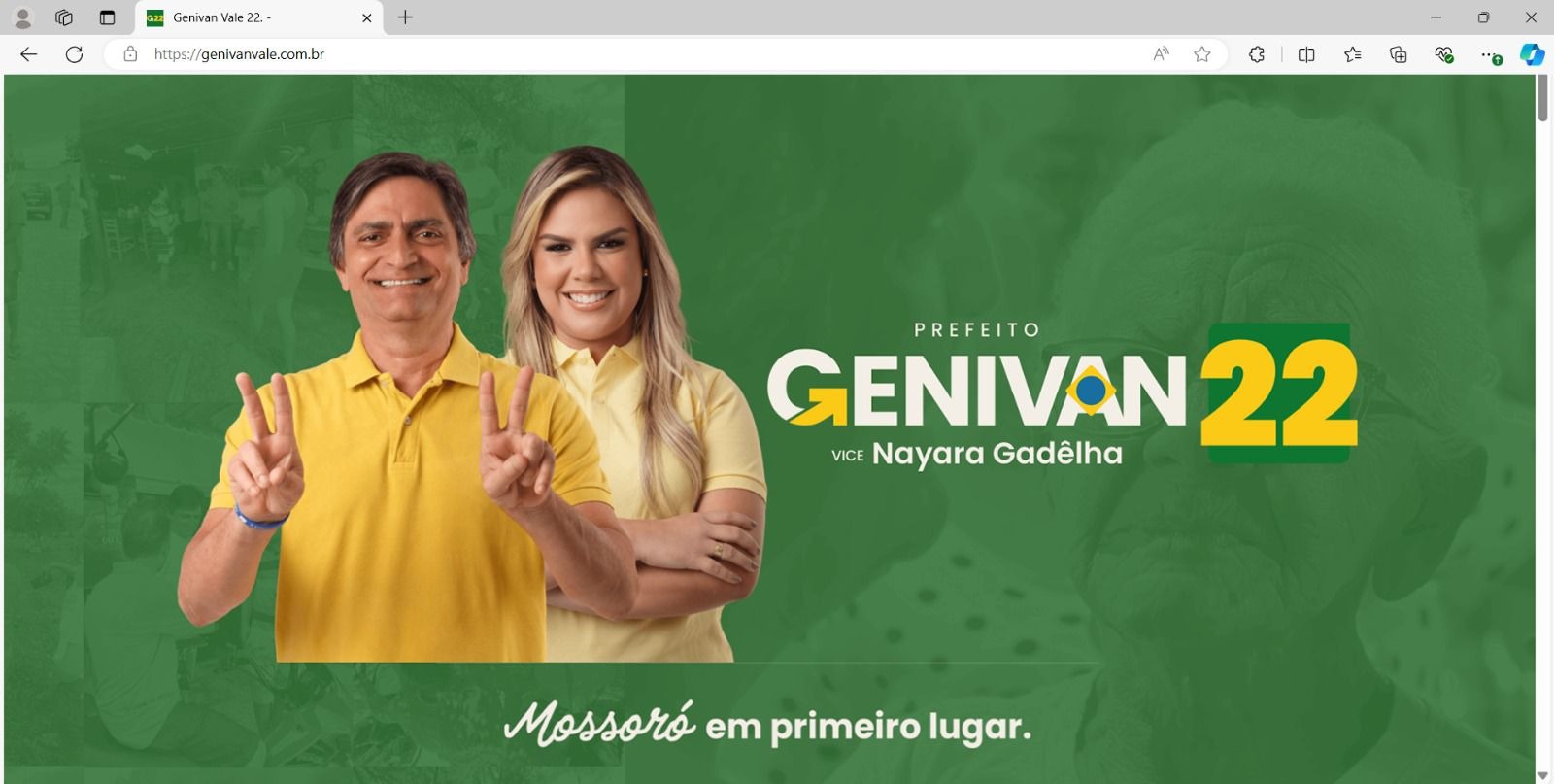 Genivan Vale lança site oficial de campanha com propostas e plano de governo para Mossoró