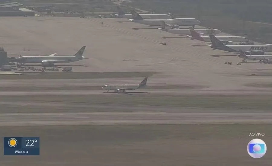 Voos são cancelados em aeroporto de SP após problema com sinal do sistema de GPS