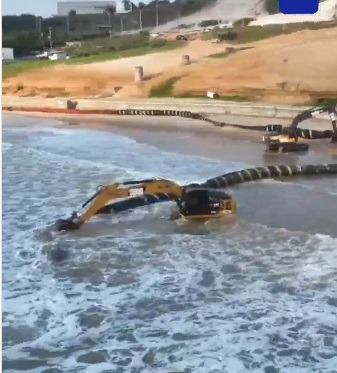 VÍDEO: Obras da engorda de Ponta Negra são iniciadas