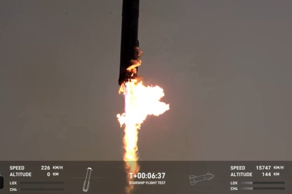 VÍDEO: SpaceX, de Musk, lança 5º voo da Starship e faz manobra inédita de retorno ao local de lançamento