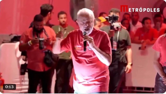 VÍDEO: Lula diz que Bolsonaro não acredita em Deus; assista