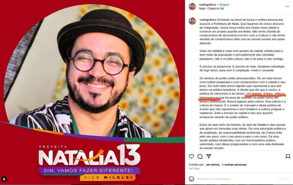 Militante de Natália que ataca Paulinho é financiado pela Lei Rouanet