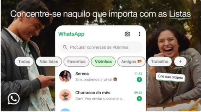Agora vai dar para organizar grupos e conversas no WhatsApp em lista; veja