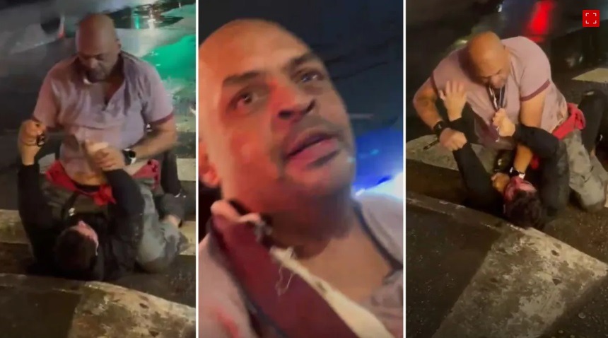 Ambulante é agredido por filho de Maguila em frente a casa de show em SP