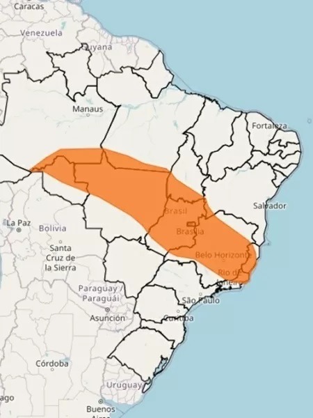 Inmet emite alerta para chuvas e ventos de até 100 km/h em 9 estados