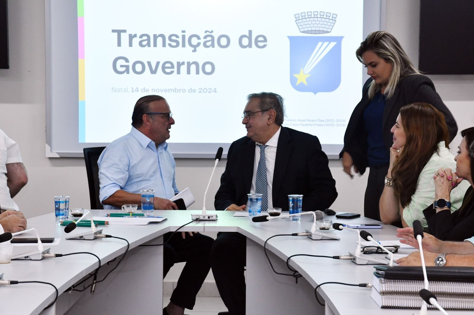 Álvaro Dias e Paulinho Freire abrem trabalhos de transição na Prefeitura de Natal
