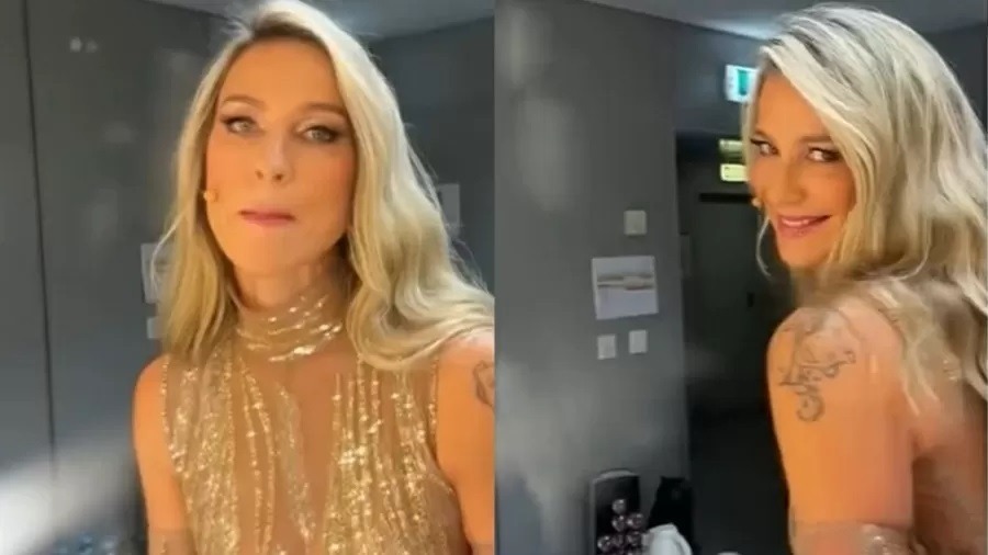 Luana Piovani posa com transparência: 'Boca molhada dá vontade de beijar'