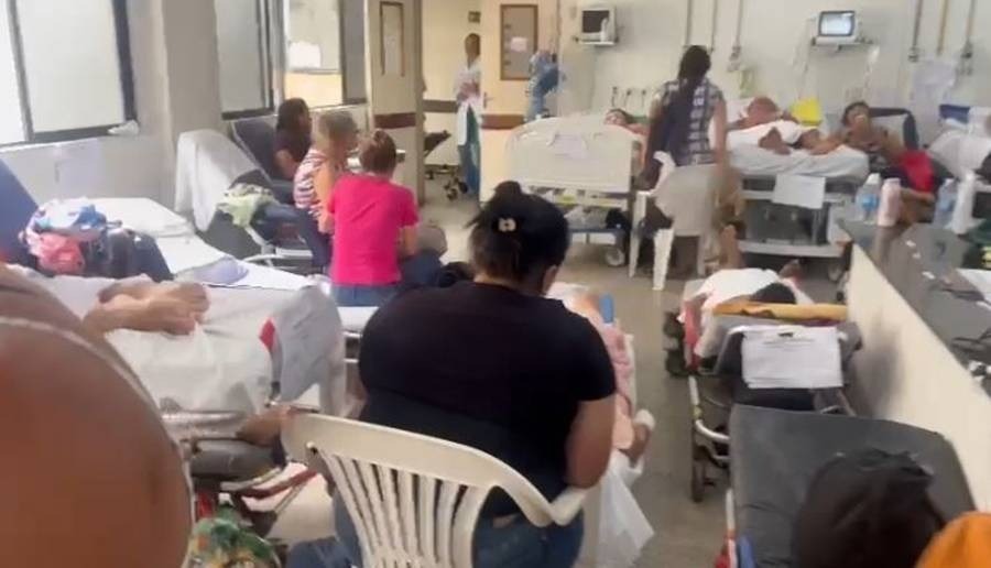 Superlotado, Walfredo Gurgel tem mais de 130 pacientes no pronto-socorro, denuncia Sindsaúde; assista