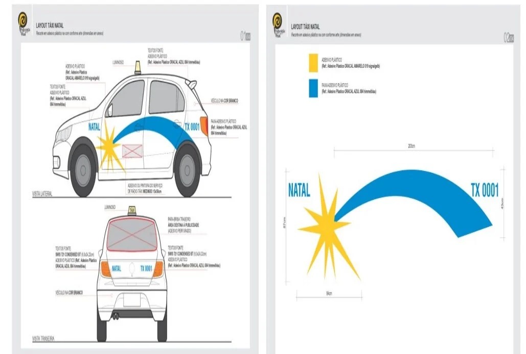 Táxis de Natal vão ter nova identidade visual; confira